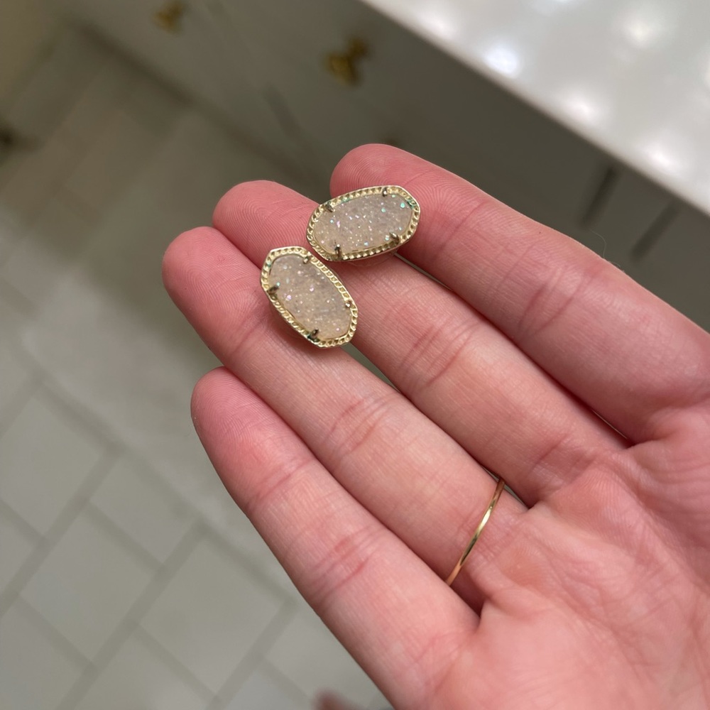 Kendra Scott iridescent druzy earrings